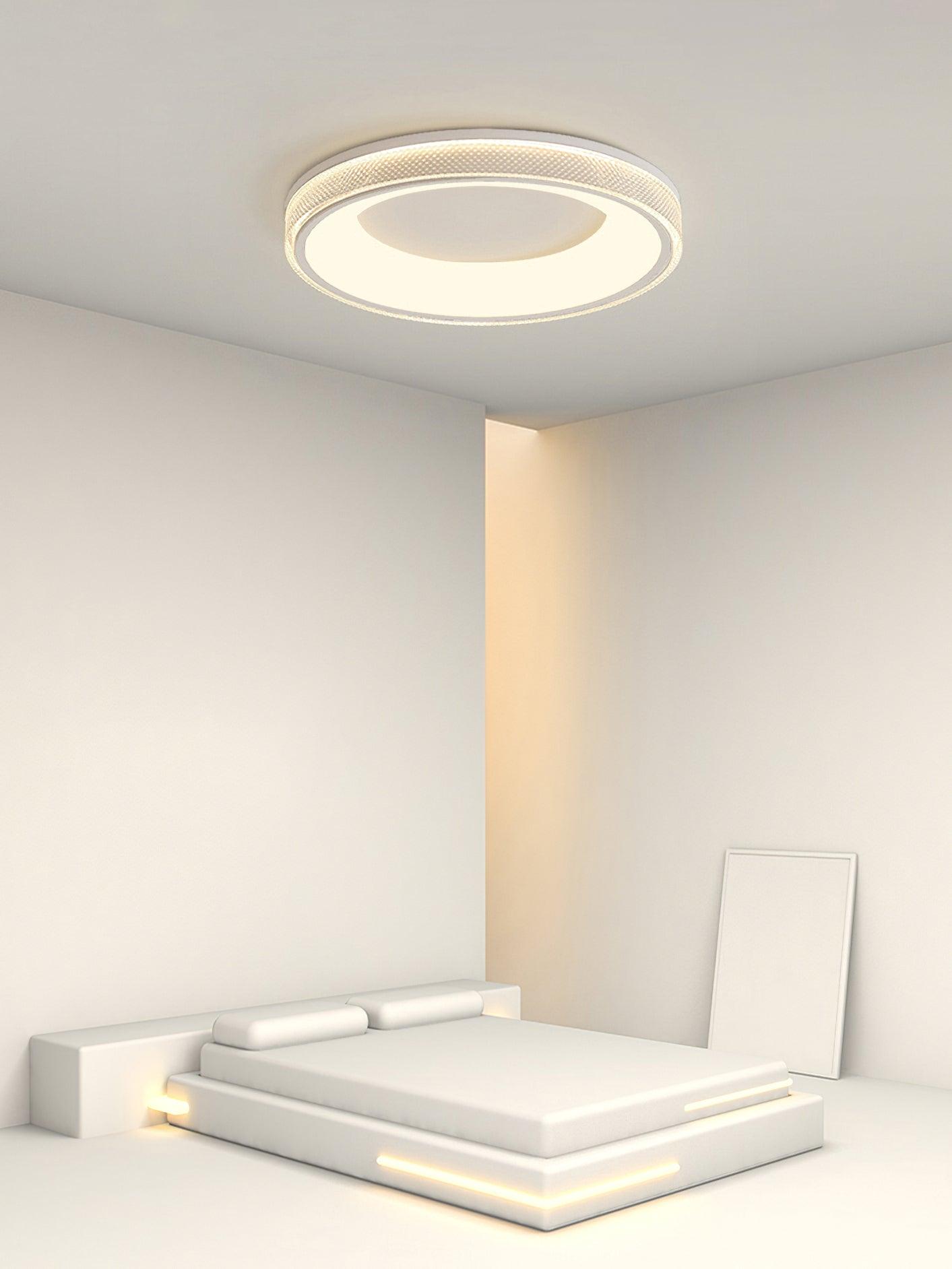 Minimalist Round Integrated LED Flush Mount Ceiling Light Modern Indoor Fixture
