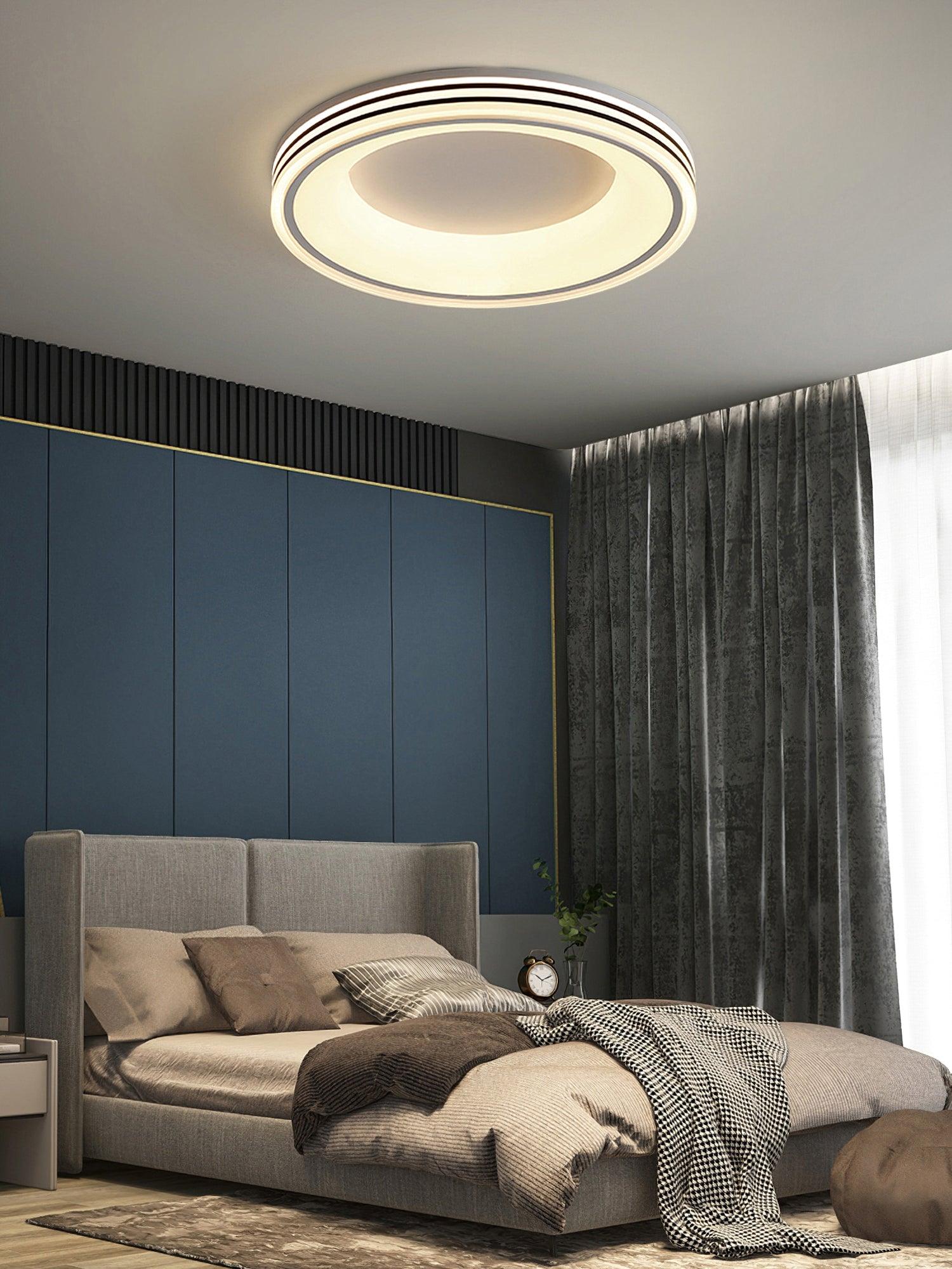 Minimalist Round Integrated LED Flush Mount Ceiling Light Modern Indoor Fixture