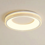 Minimalist Round Integrated LED Flush Mount Ceiling Light Modern Indoor Fixture