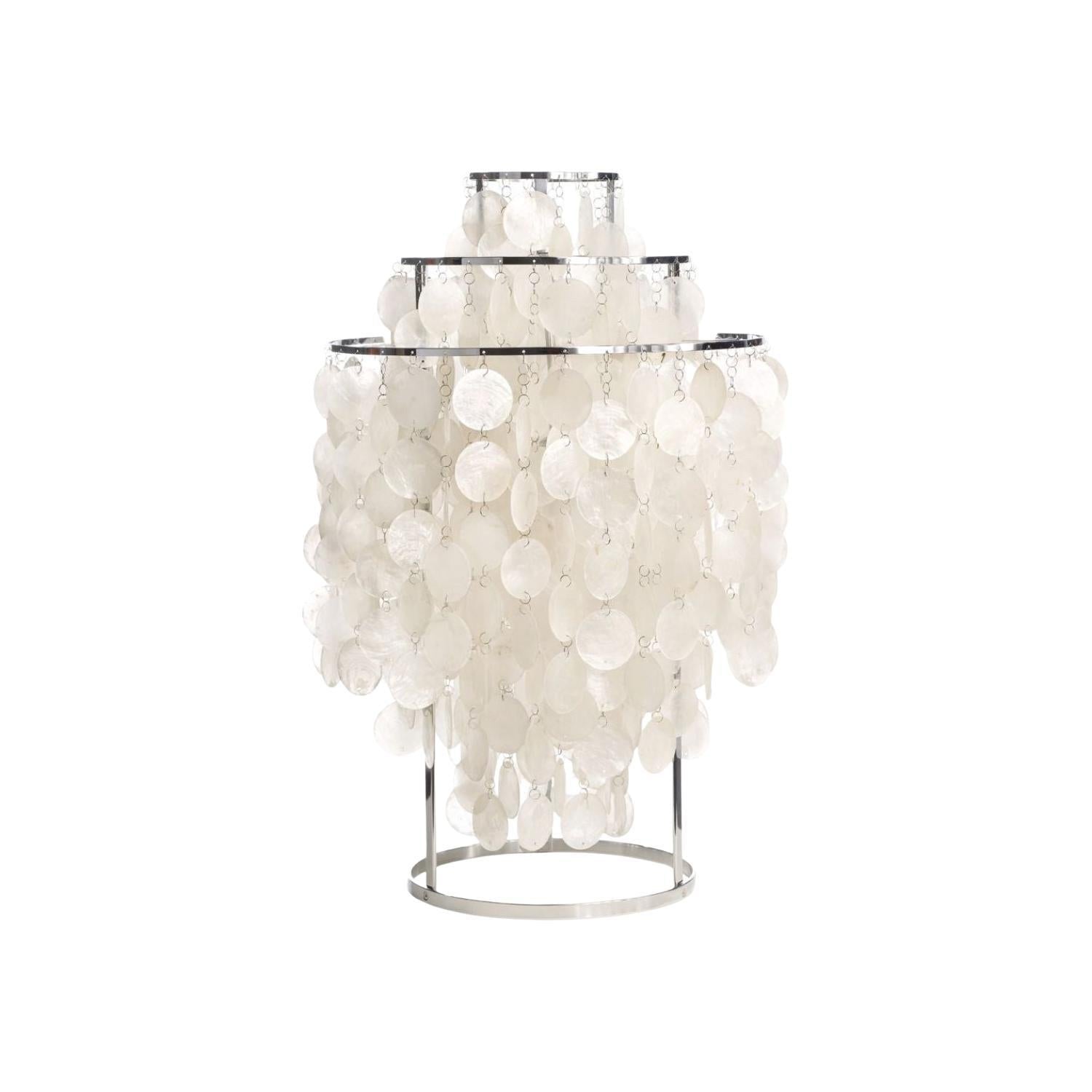 Natural Mother of Pearl Shell Table Lamp Round Coastal Bedside Light for Modern Interiors