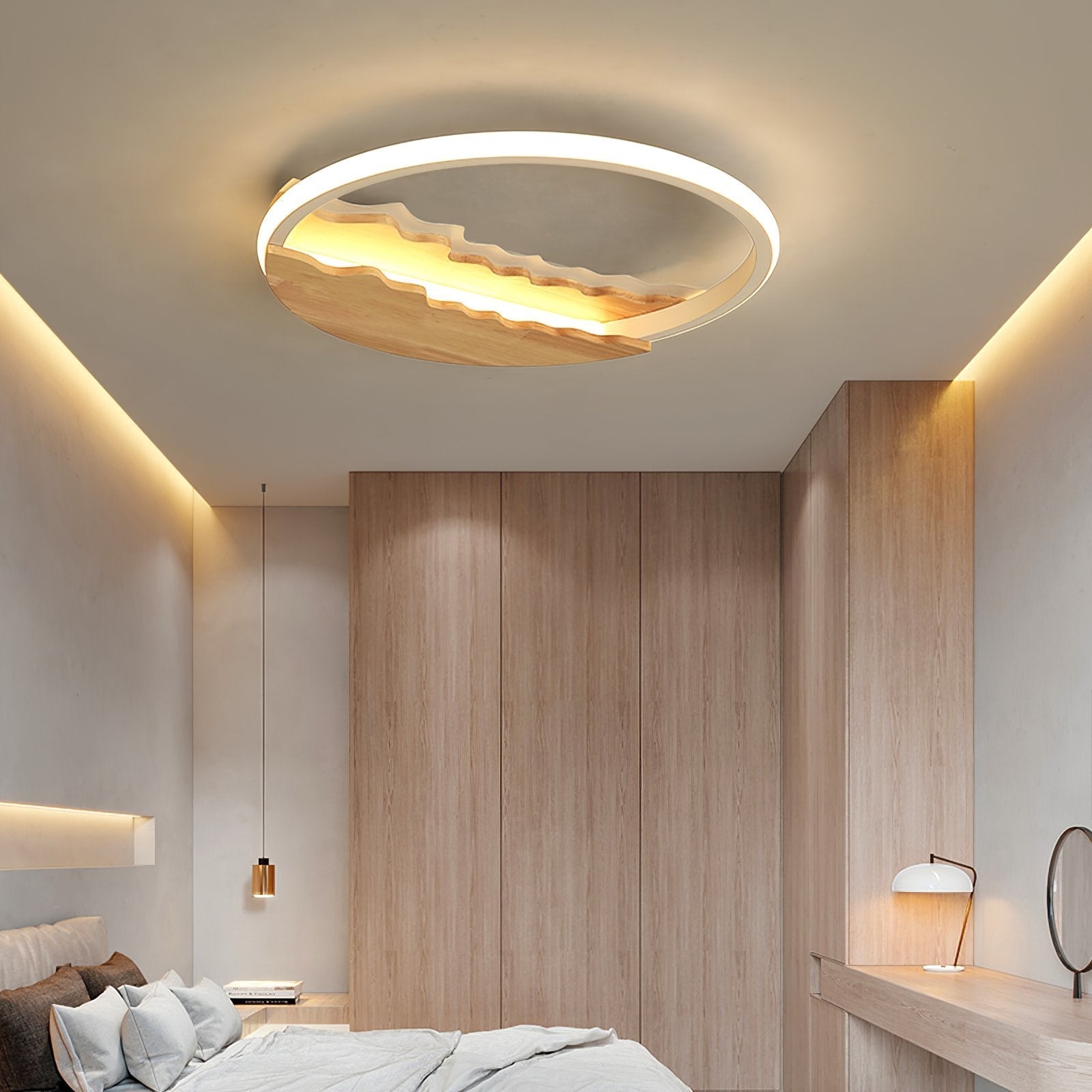 modern-wave-design-round-wood-grain-led-ceiling-light-flush-mount-fixture-for-home