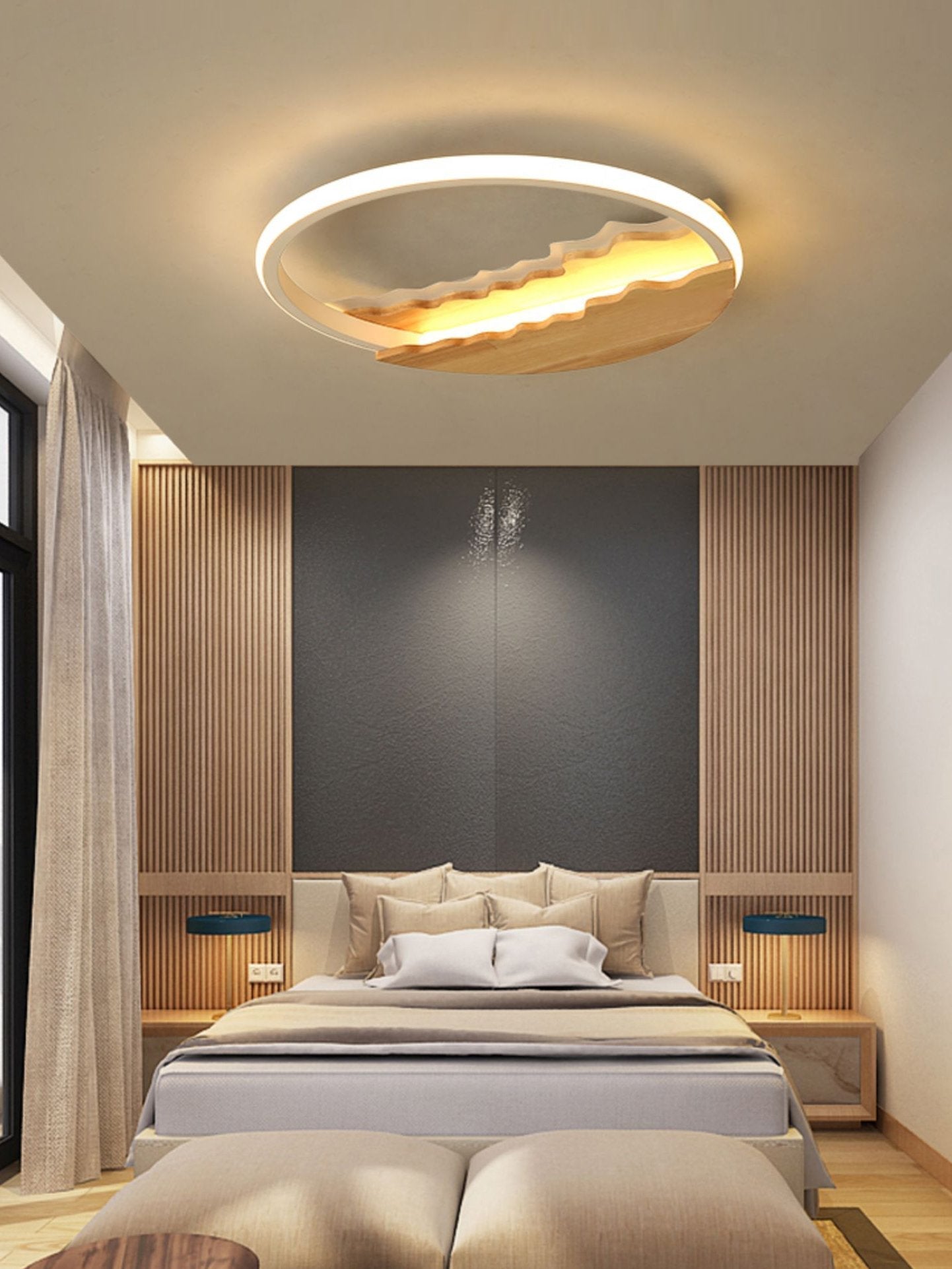 modern-wave-design-round-wood-grain-led-ceiling-light-flush-mount-fixture-for-home