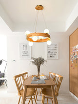 modern-rubber-wood-circle-chandelier-with-white-glass-globe-shades-for-living-room