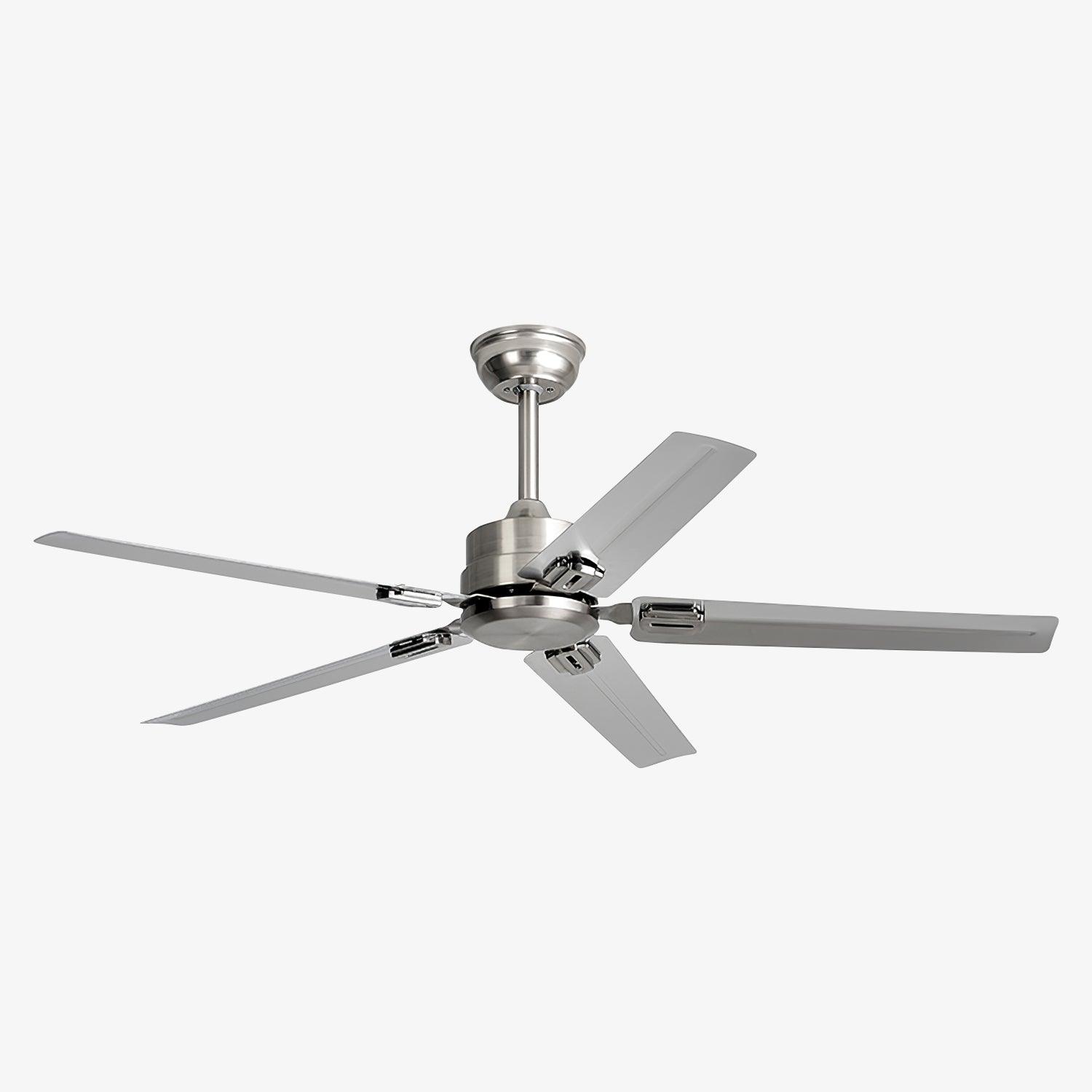 Modern Minimalist 52 Inch Metal Ceiling Fan for Living Rooms and Bedrooms