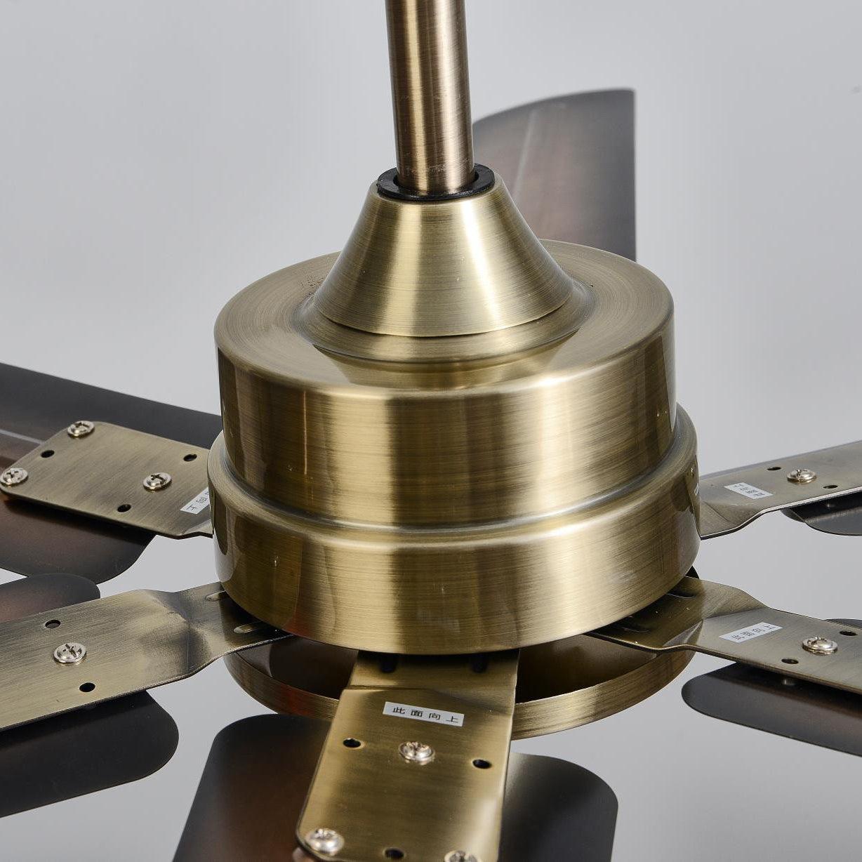 Modern Minimalist 52 Inch Metal Ceiling Fan for Living Rooms and Bedrooms