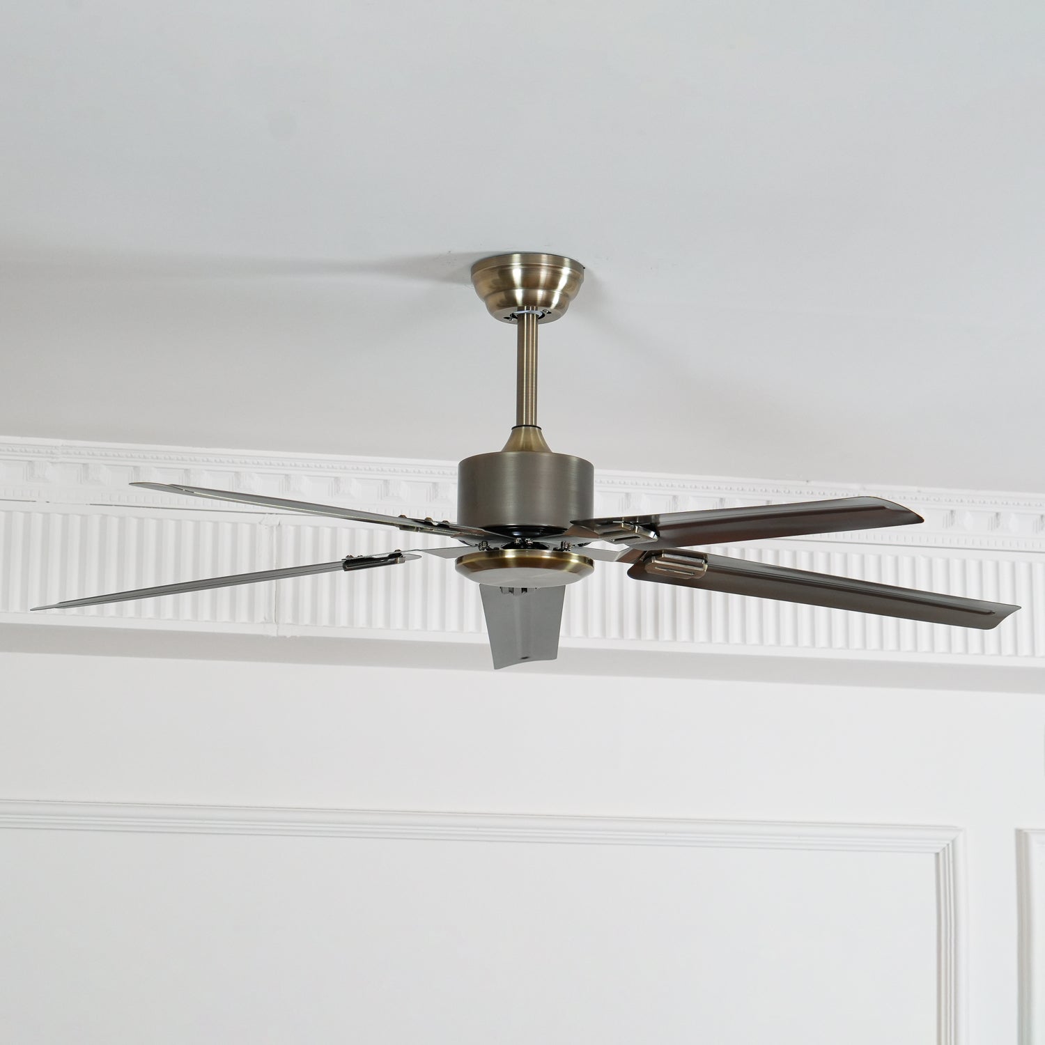 Modern Minimalist 52 Inch Metal Ceiling Fan for Living Rooms and Bedrooms