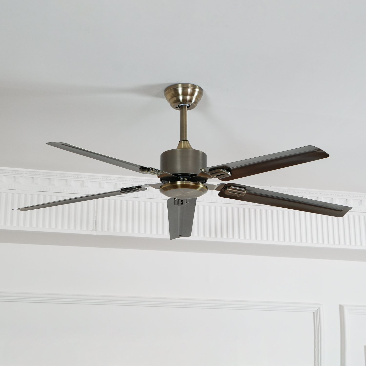 Modern Minimalist 52 Inch Metal Ceiling Fan for Living Rooms and Bedrooms
