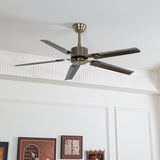 Modern Minimalist 52 Inch Metal Ceiling Fan for Living Rooms and Bedrooms