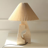 artistic-ruins-sculptural-resin-table-lamp-with-pleated-linen-shade-for-living-room