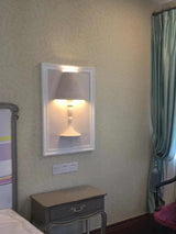 minimalist-recessed-white-plaster-style-led-wall-light-for-indoor-decor