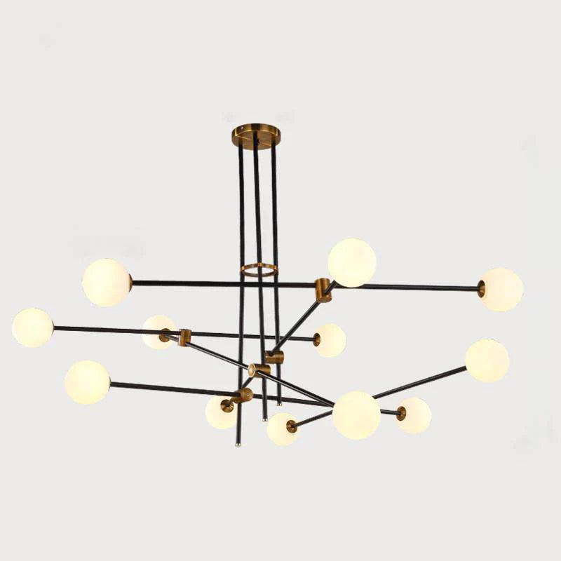 modern-hand-blown-glass-globe-chandelier-with-elegant-brass-and-copper-finishes