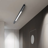 Modern Linear Magnetic Floating LED Ceiling Light with Minimalist Aluminum Design