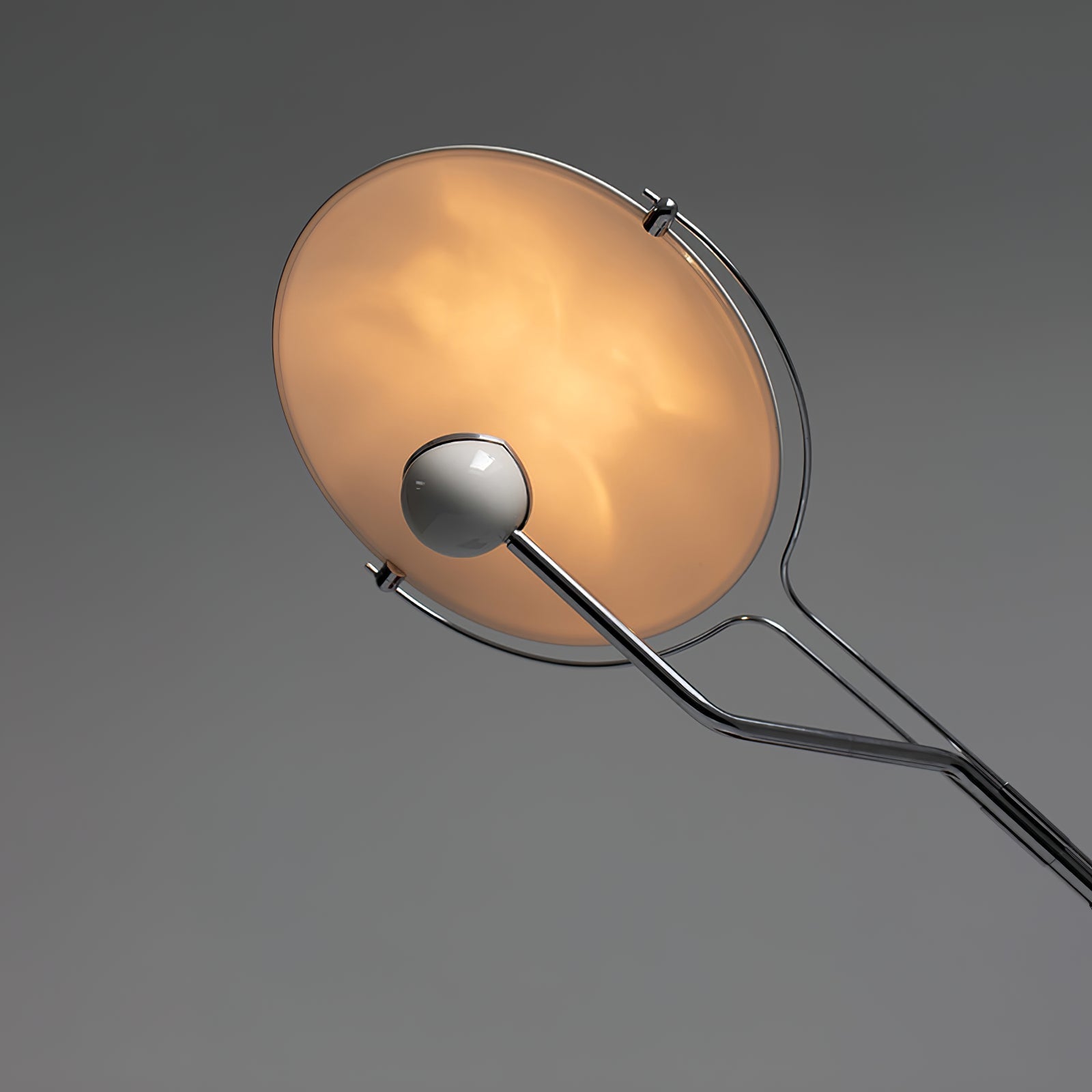 Salocchi Modern Arched Marble Floor Lamp with Integrated LED Standing Lighting for Indoor Spaces