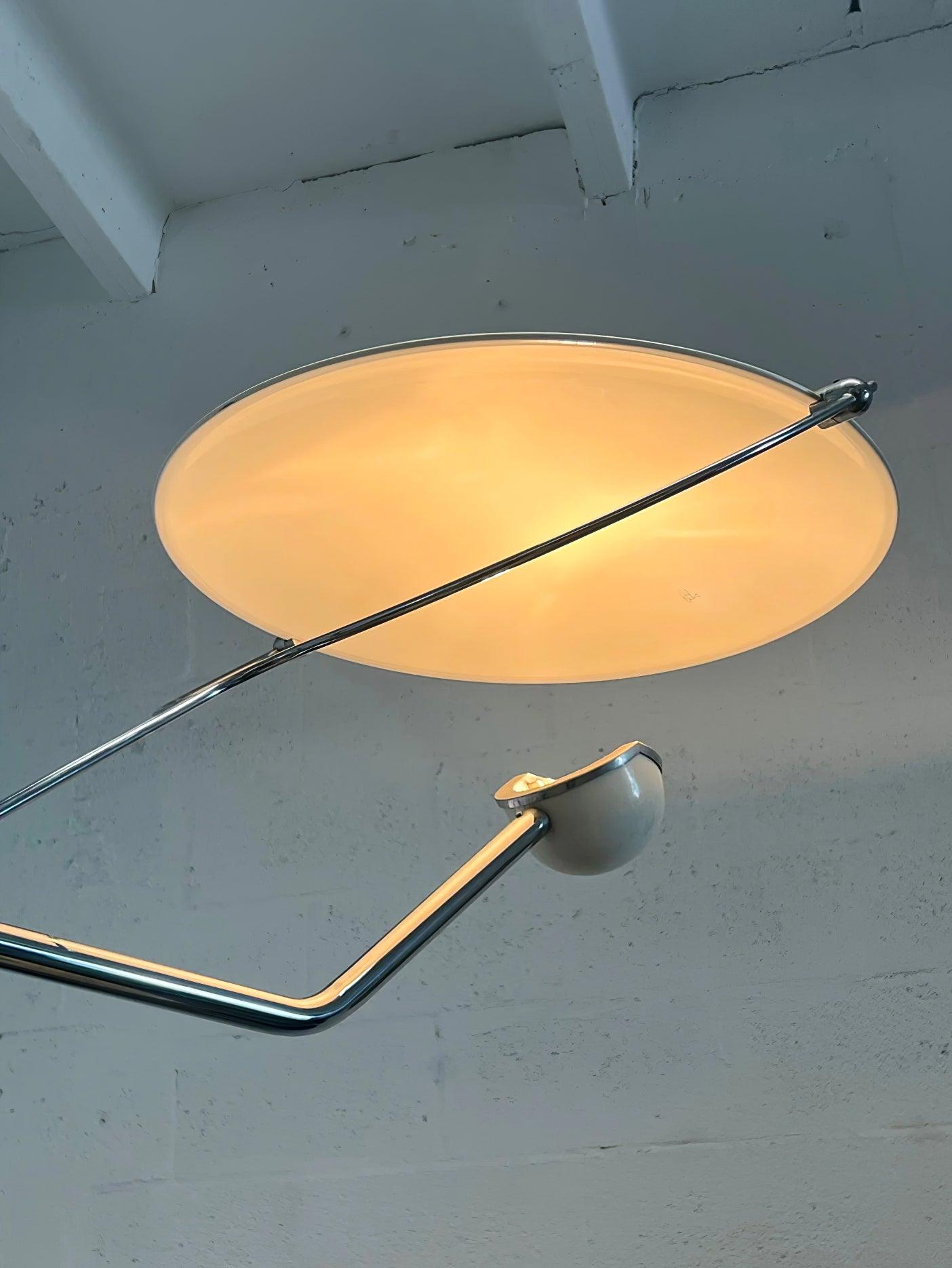 Salocchi Modern Arched Marble Floor Lamp with Integrated LED Standing Lighting for Indoor Spaces