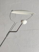 Salocchi Modern Arched Marble Floor Lamp with Integrated LED Standing Lighting for Indoor Spaces