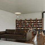 Salocchi Modern Arched Marble Floor Lamp with Integrated LED Standing Lighting for Indoor Spaces