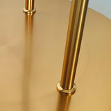 Modern Hand Blown Glass LED Floor Standing Lamp with Gold Metal Frame for Living Room Reading