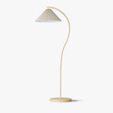 modern-arched-standing-floor-lamp-with-pleated-fabric-shade-in-cream-finish