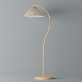 modern-arched-standing-floor-lamp-with-pleated-fabric-shade-in-cream-finish