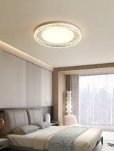 Modern Round LED Flush Mount Ceiling Light with Adjustable Color Temperature 19.7 Inch