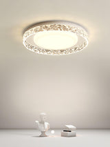 Modern Round LED Flush Mount Ceiling Light with Adjustable Color Temperature 19.7 Inch