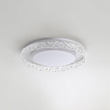 Modern Round LED Flush Mount Ceiling Light with Adjustable Color Temperature 19.7 Inch