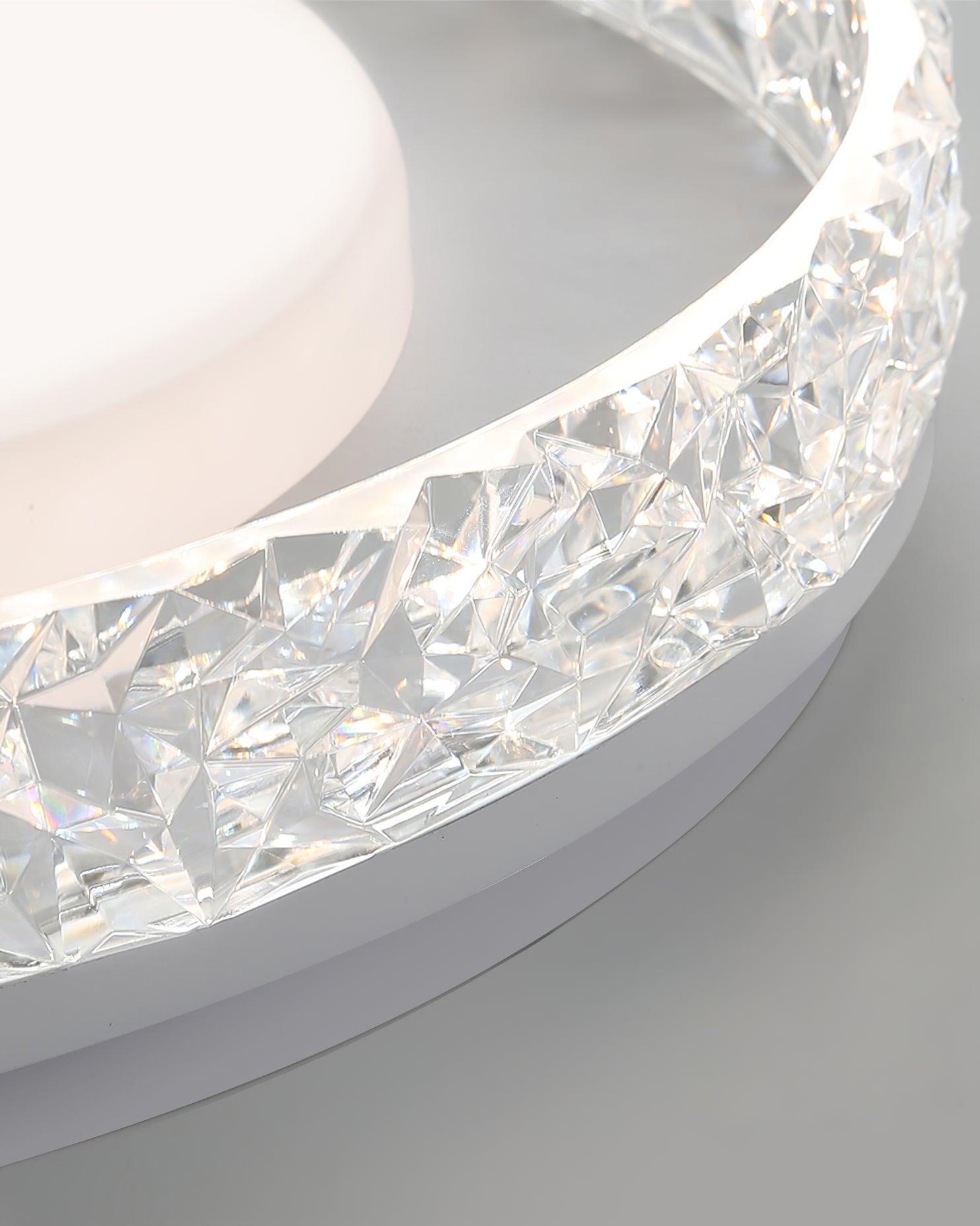 Modern Round LED Flush Mount Ceiling Light with Adjustable Color Temperature 19.7 Inch