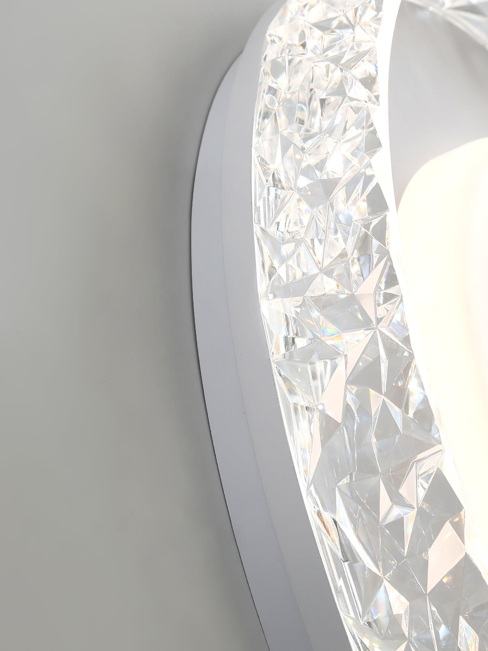 Modern Round LED Flush Mount Ceiling Light with Adjustable Color Temperature 19.7 Inch