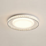Modern Round LED Flush Mount Ceiling Light with Adjustable Color Temperature 19.7 Inch