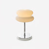 Saturn Ring Glass Table Lamp with Chrome Base and Sphere Shade