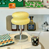 Saturn Ring Glass Table Lamp with Chrome Base and Sphere Shade