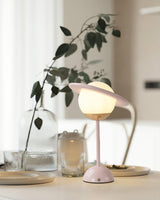 Modern Saturn Planet Geometric LED Table Lamp with Spherical Glass Diffuser