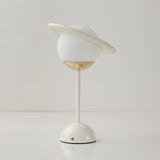 Modern Saturn Planet Geometric LED Table Lamp with Spherical Glass Diffuser
