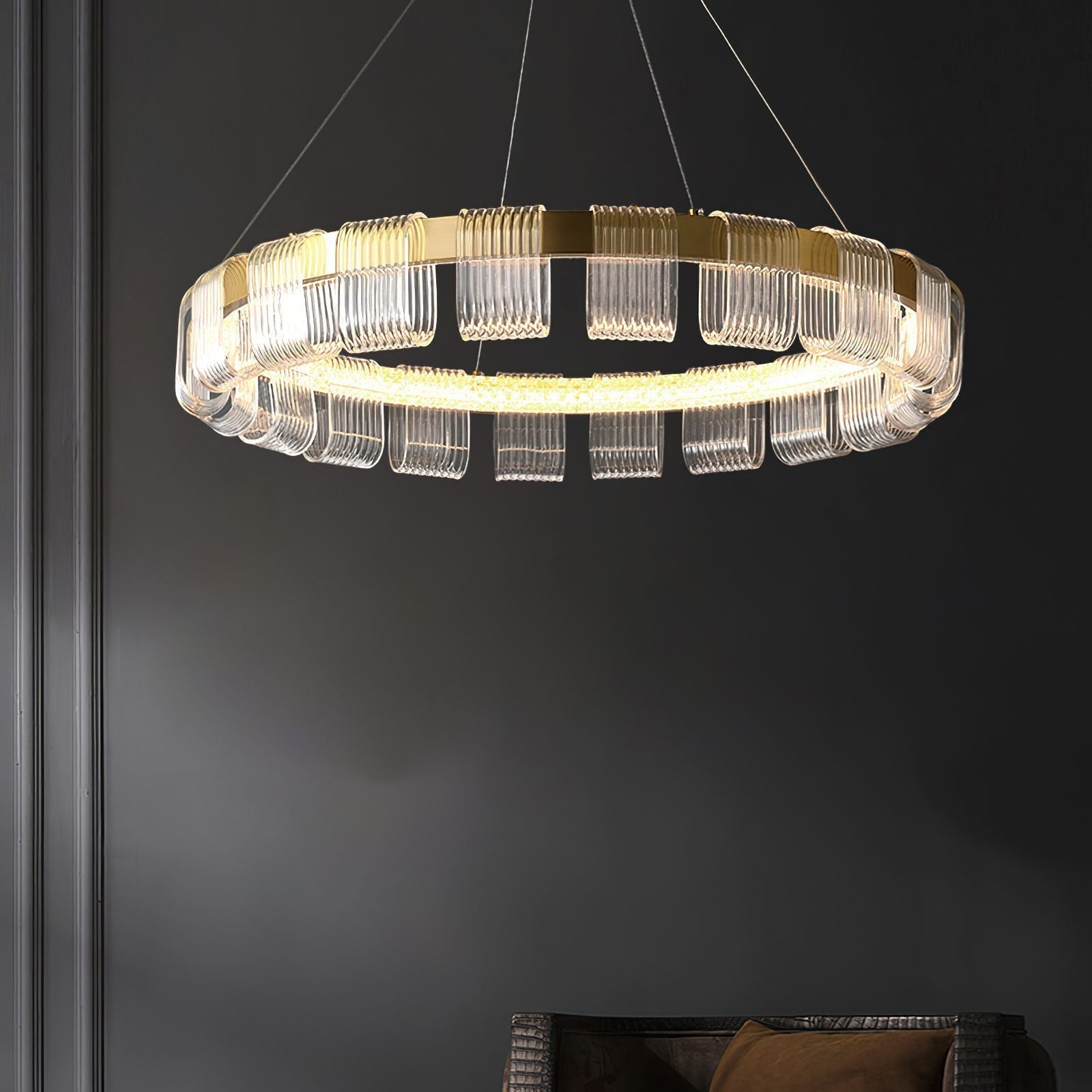 modern-gold-saturno-ring-led-chandelier-with-tetrahedral-acrylic-diffusers