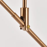 Modern Scandinavian Gold Floor Lamp for Ambient Living Room and Bedroom Lighting