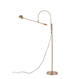 Modern Scandinavian Gold Floor Lamp for Ambient Living Room and Bedroom Lighting