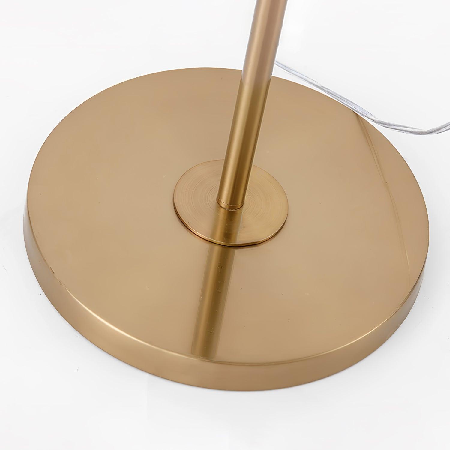 Modern Scandinavian Gold Floor Lamp for Ambient Living Room and Bedroom Lighting