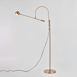 Modern Scandinavian Gold Floor Lamp for Ambient Living Room and Bedroom Lighting