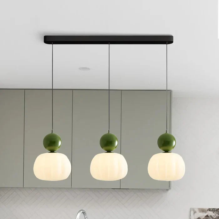 Allo Living Cream Art Deco Pendant Light