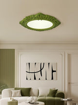 Modern Artistic Sculpted Resin LED Flush Mount Ceiling Lamp for Contemporary Interiors