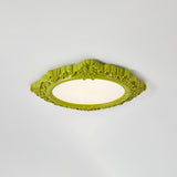 Modern Artistic Sculpted Resin LED Flush Mount Ceiling Lamp for Contemporary Interiors