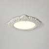 Modern Artistic Sculpted Resin LED Flush Mount Ceiling Lamp for Contemporary Interiors