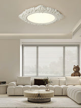 Modern Artistic Sculpted Resin LED Flush Mount Ceiling Lamp for Contemporary Interiors