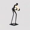 Sentinel Sculpture Floor Lamp Artistic Human Figure Standing Light with Glowing Orbs