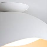 Modern Wave Design Integrated LED Flush Mount Ceiling Light for Home Interiors