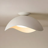 Modern Wave Design Integrated LED Flush Mount Ceiling Light for Home Interiors
