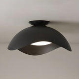 Modern Wave Design Integrated LED Flush Mount Ceiling Light for Home Interiors
