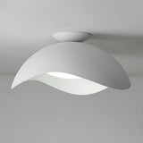 Modern Wave Design Integrated LED Flush Mount Ceiling Light for Home Interiors