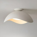 Modern Wave Design Integrated LED Flush Mount Ceiling Light for Home Interiors