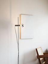 Contemporary Sereno Marble and Polished Stainless Steel Arc Floor Lamp for Living Room
